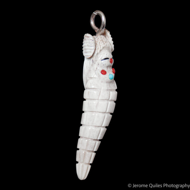 Deer Antler Corn Maiden Pendant - Image 2