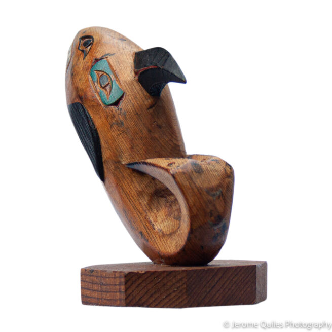 Sculpture Haida Orque Bois – Image 3