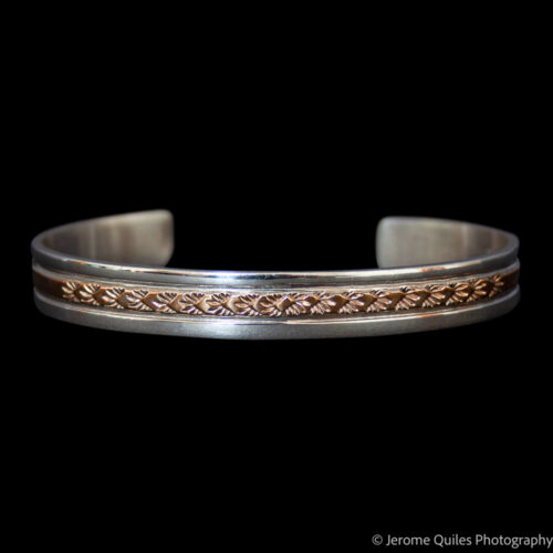 Navajo Gold Silver Bracelet