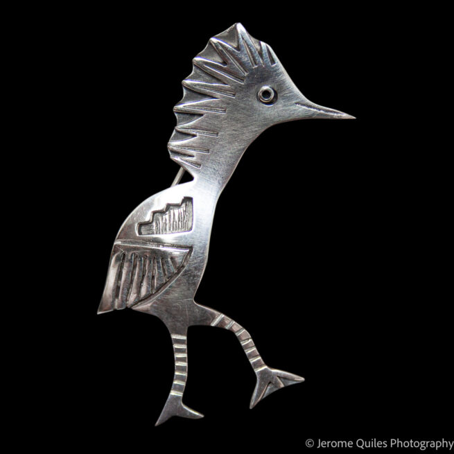 Silver Bird Pin Brooch