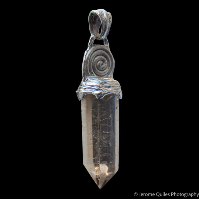 Pendentif Citrine Spirale Argent – Image 2