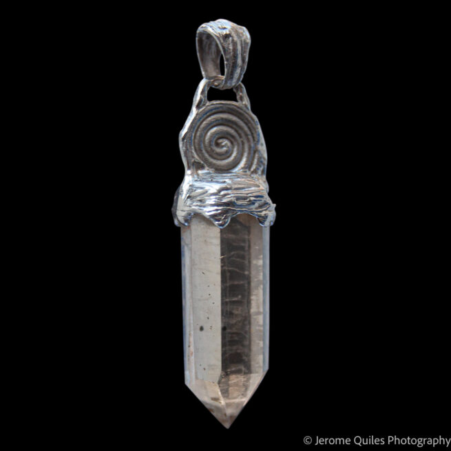 Pendentif Citrine Spirale Argent – Image 3