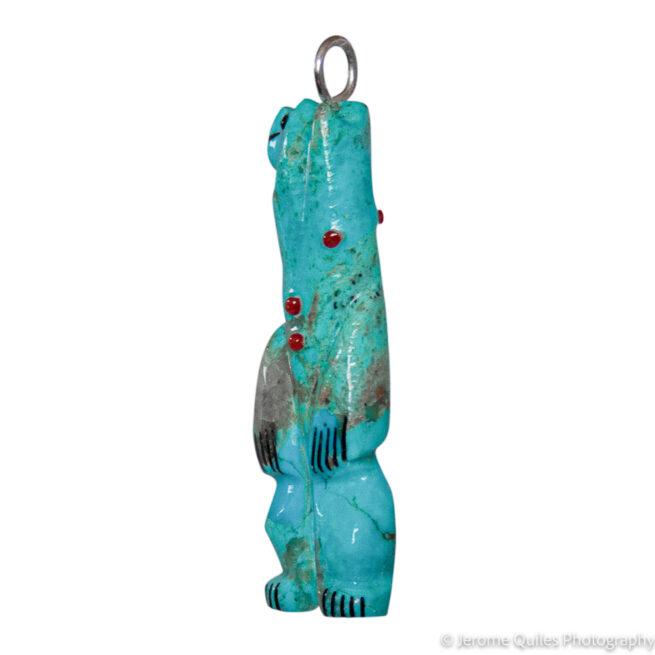 Pendentif Turquoise Ours Animal Spirituel – Image 3