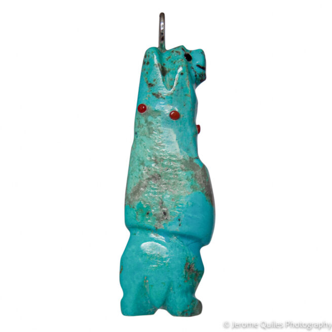 Pendentif Turquoise Ours Animal Spirituel – Image 4