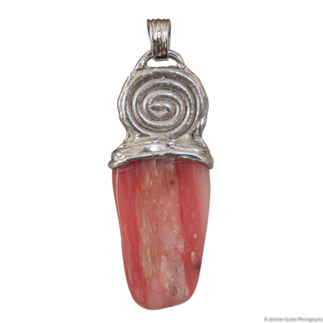 Pendentif Rhodochrosite Argent Sterling – Image 2