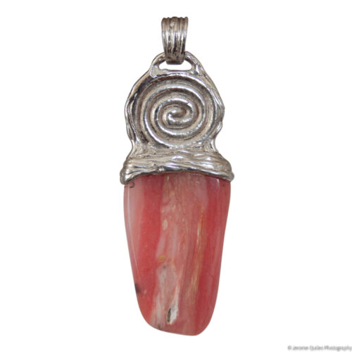 Sterling Silver Rhodochrosite Pendant