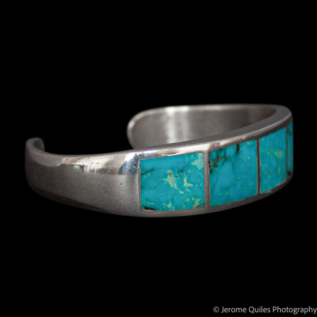 Thick Zuni Turquoise Bracelet - Image 2