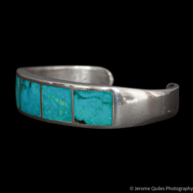 Thick Zuni Turquoise Bracelet - Image 3