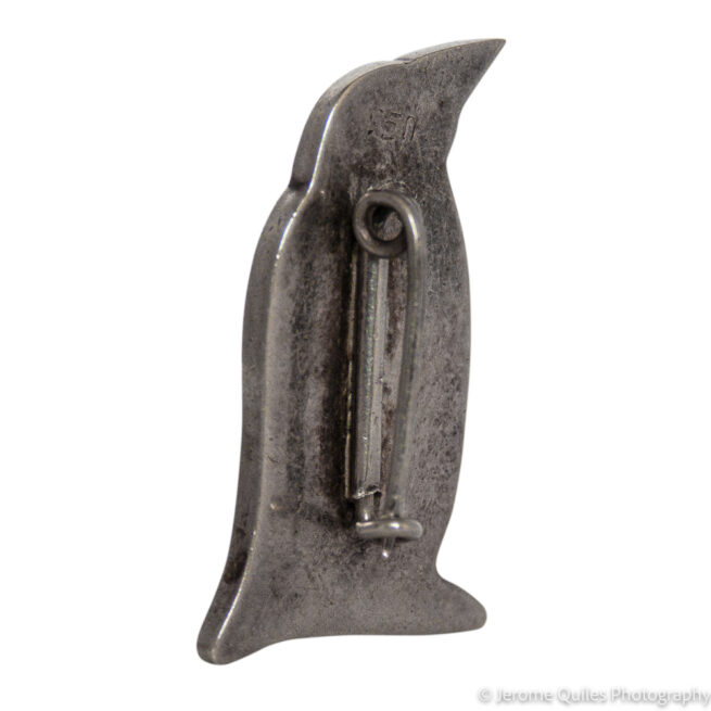 Vintage Zuni Penguin Pin Brooch - Image 4