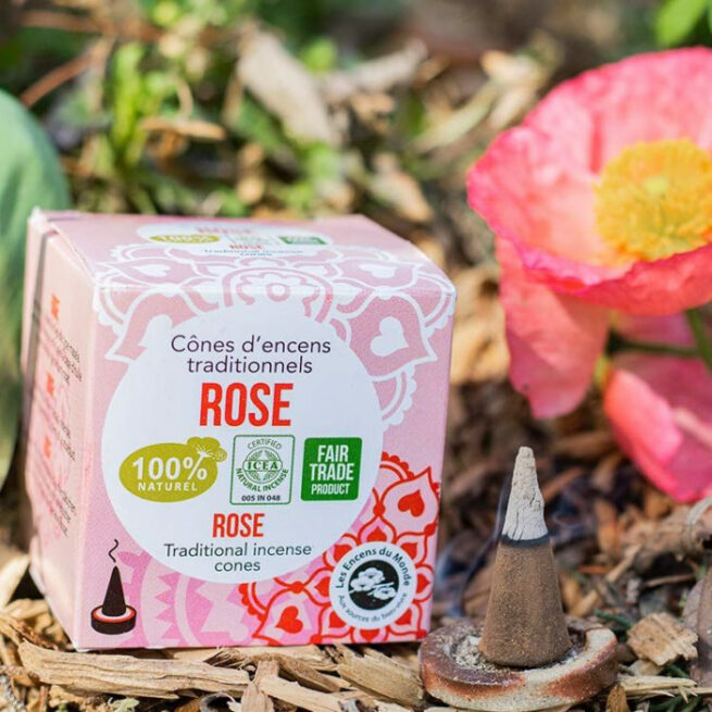 Japanese Incense Cones - Rose – Image 3