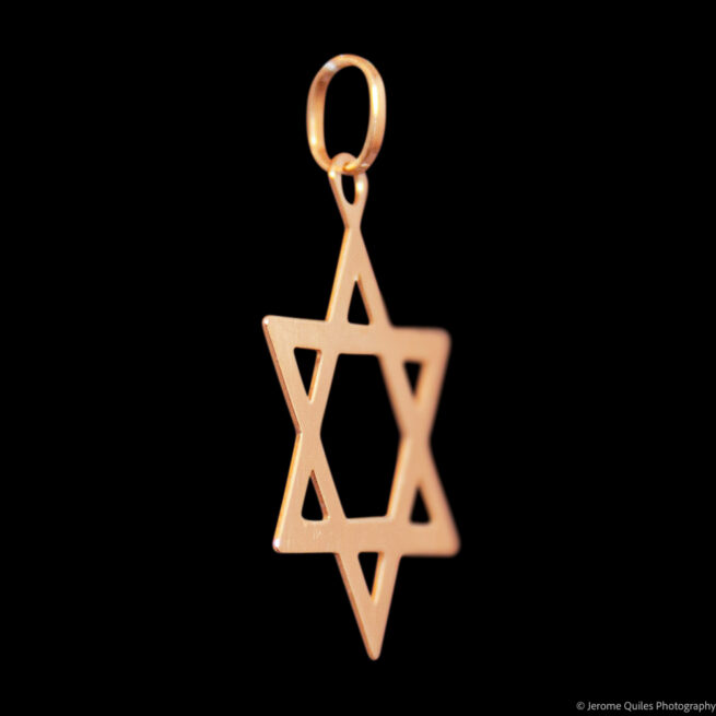 Pendentif Étoile de David Or 9K – Image 2