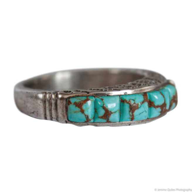 Bague Turquoise Brune Bleue – Image 2