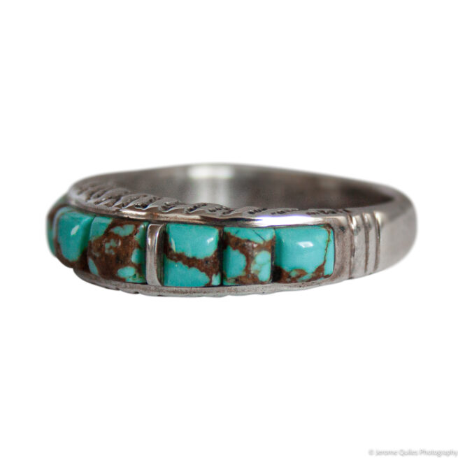 Bague Turquoise Brune Bleue – Image 3