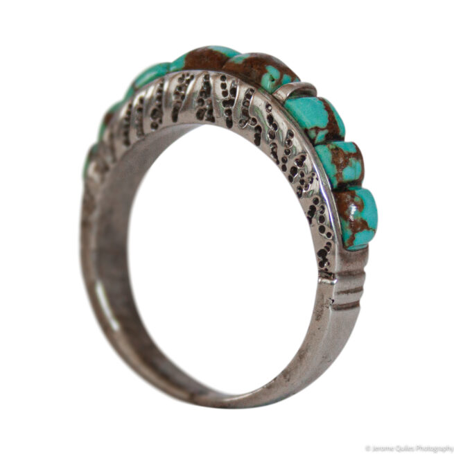 Bague Turquoise Brune Bleue – Image 5