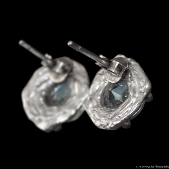 Boucles d'Oreilles Topaze Bleue – Image 4