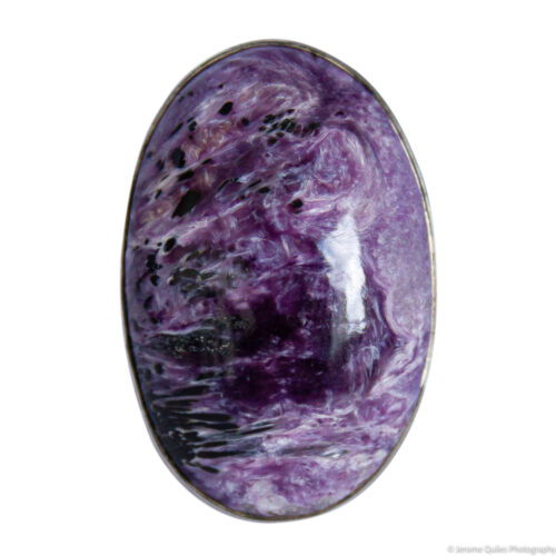 Charoite Silver Ring