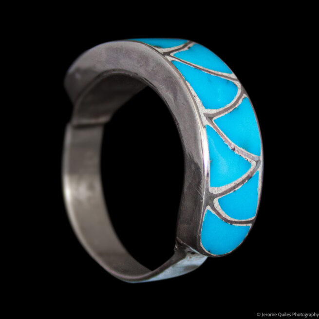 Fish Scale Turquoise Ring - Image 6