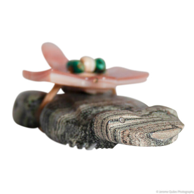 Frog Dragonfly Zuni Carving - Image 2
