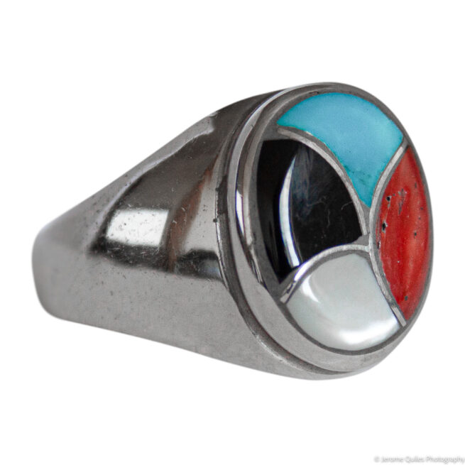 Chevalière Écailles Multicolores – Image 2