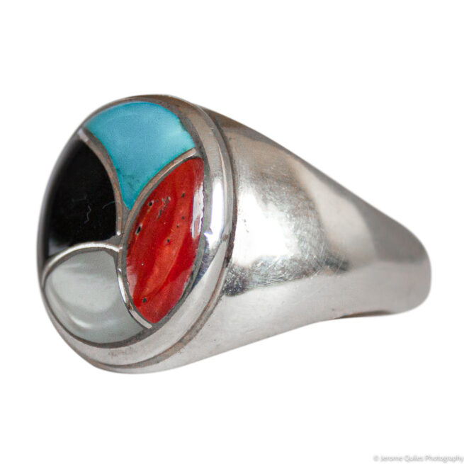 Chevalière Écailles Multicolores – Image 3