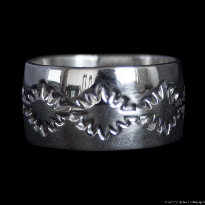 Sioux Star Silver Ring