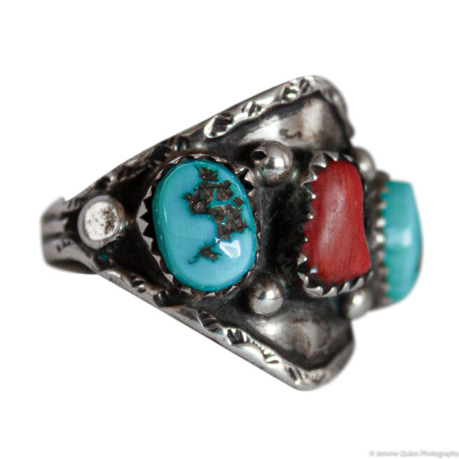 Bague Turquoise Corail – Image 2