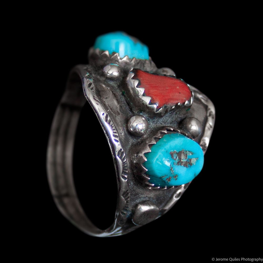 Turquoise best sale coral ring