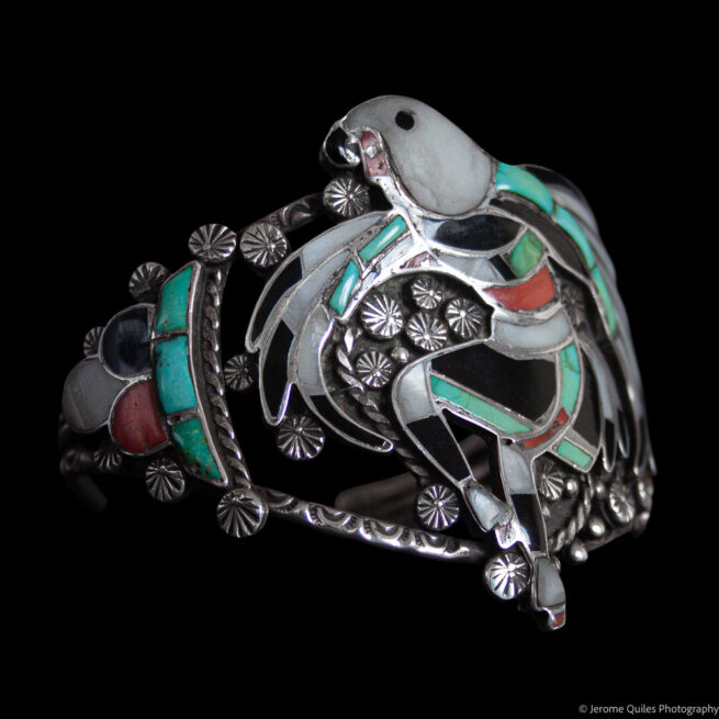 Vintage Zuni Eagle Dancer Bracelet - Image 2
