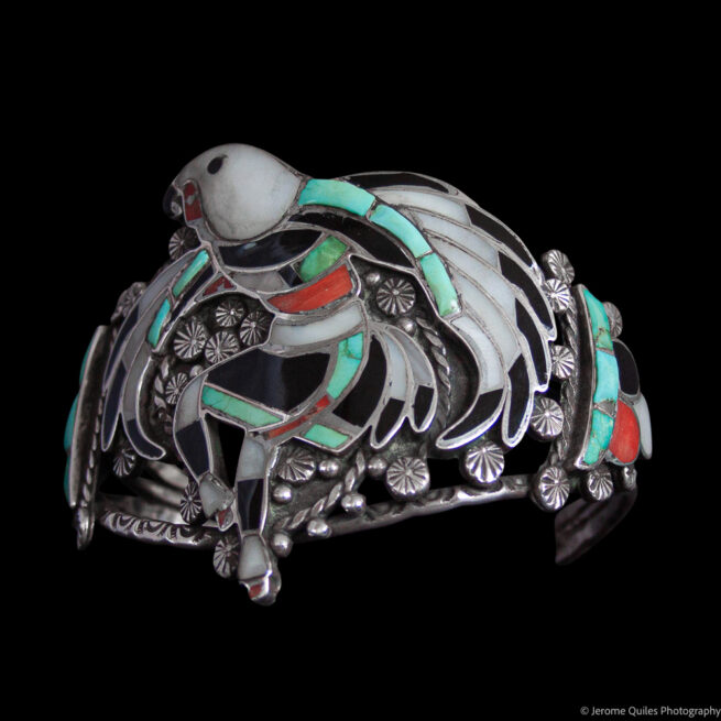 Vintage Zuni Eagle Dancer Bracelet - Image 3