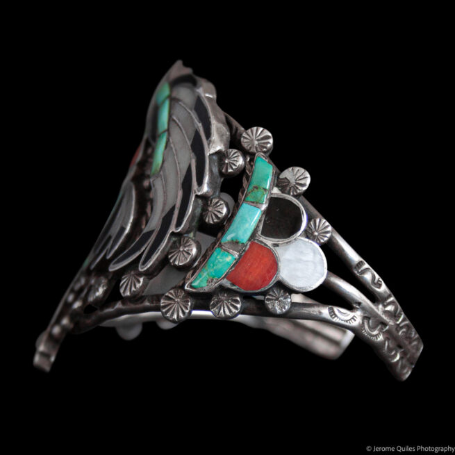 Vintage Zuni Eagle Dancer Bracelet - Image 6