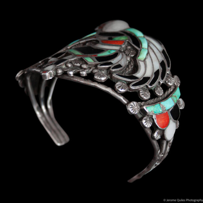 Vintage Zuni Eagle Dancer Bracelet - Image 4