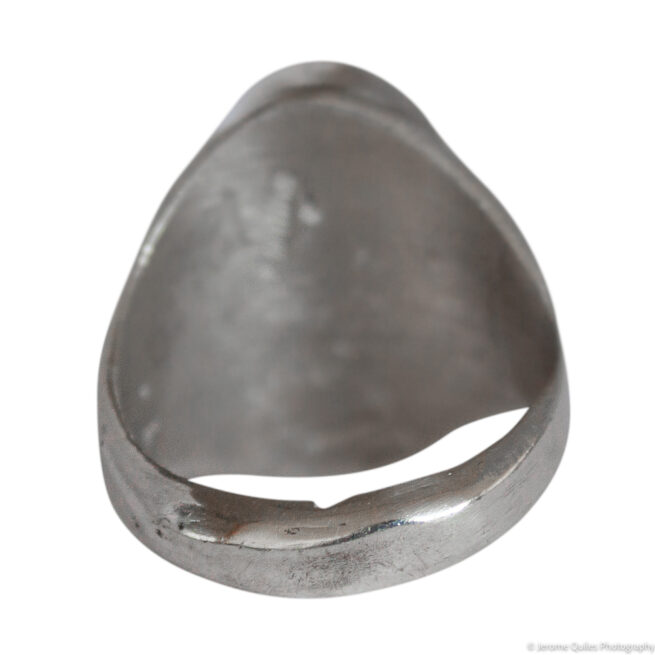 Zuni Inlay Oval Signet Ring - Image 4