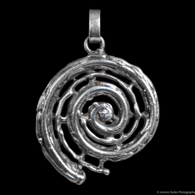 Silver Ammonite Pendant - Image 3