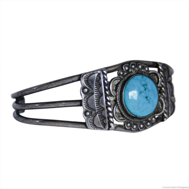 Small Vintage Turquoise Bracelet - Image 2