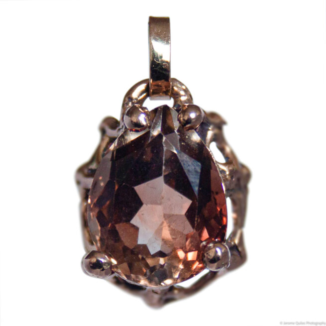 9K Gold Topaz Pendant