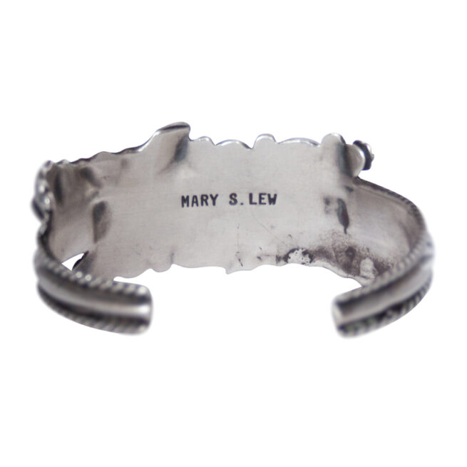 Turquoise Coral Silver Bracelet - Image 4