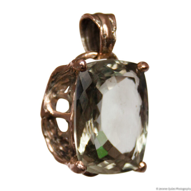 9K Gold Prasiolite Pendant