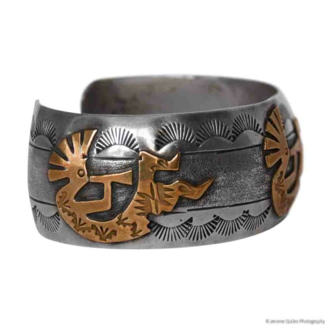1960s Gold Fill Kokopelli Bracelet - Image 2