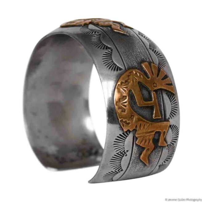 1960s Gold Fill Kokopelli Bracelet - Image 5