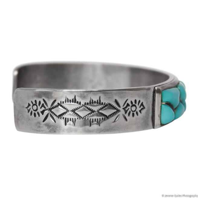 Fish Scale Turquoise Bracelet - Image 2