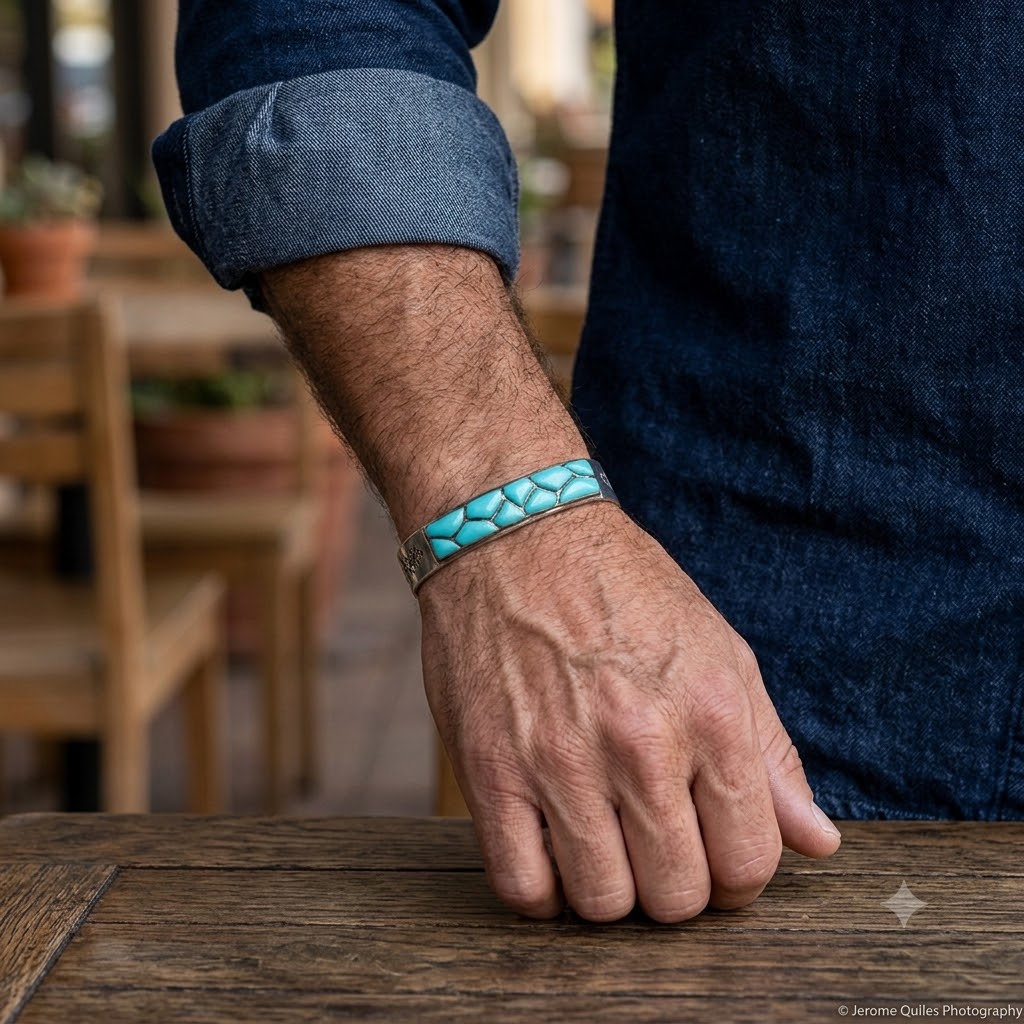 Fish Scale Turquoise Bracelet