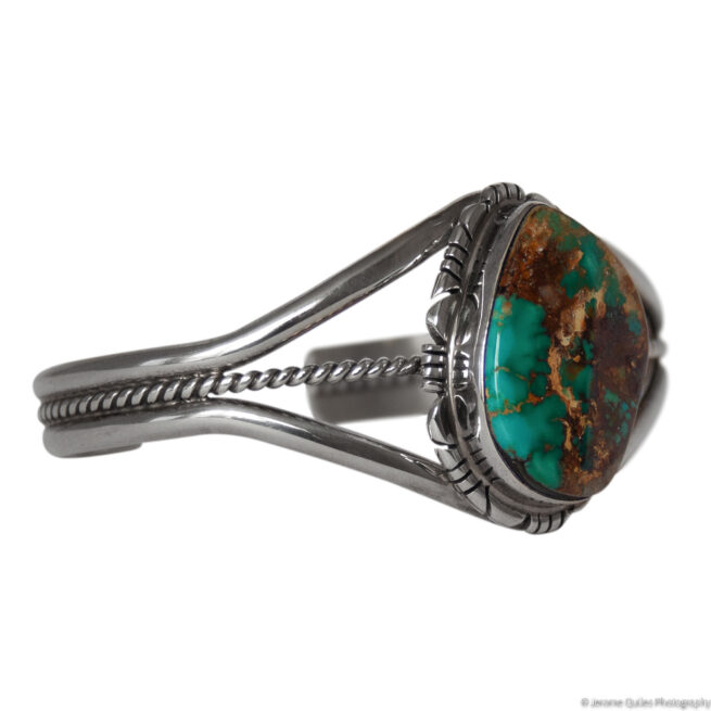 Green Brown Turquoise Bracelet - Image 2