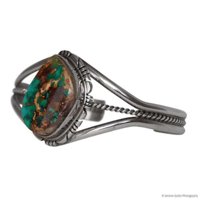 Green Brown Turquoise Bracelet - Image 3