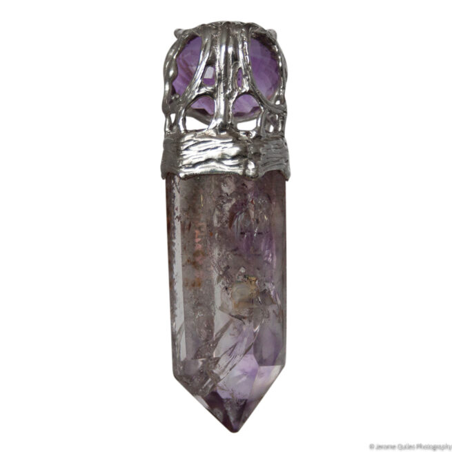 High Grade Double Amethyst Pendant - Image 4