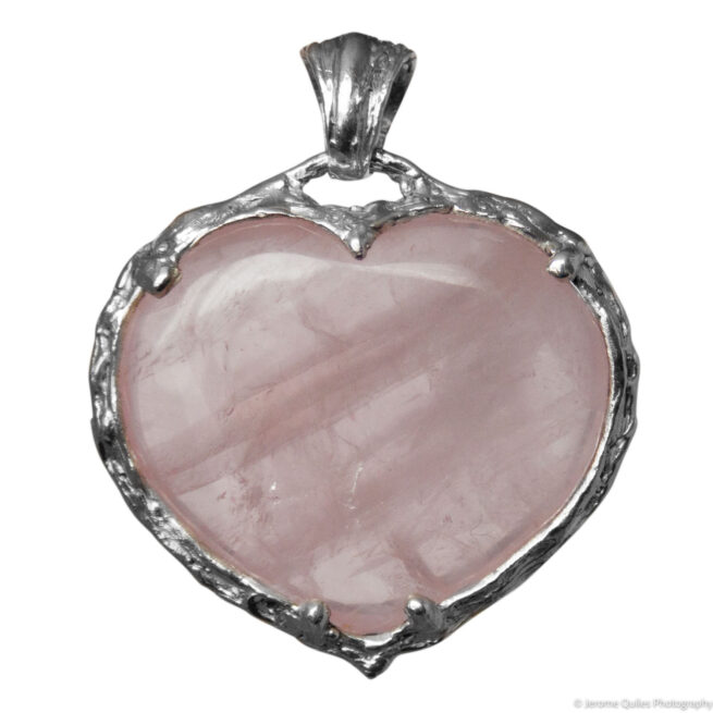 Rose Quartz Heart Necklace