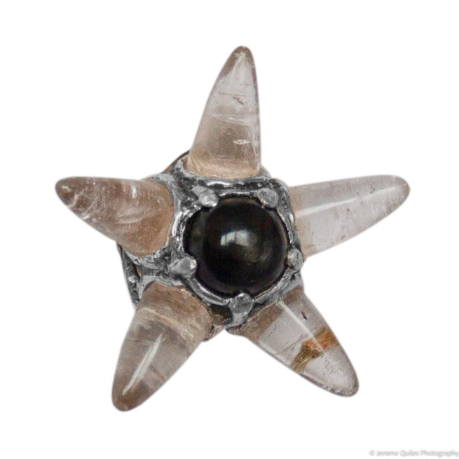 Pendentif Étoile Diospide Quartz Rutile – Image 2