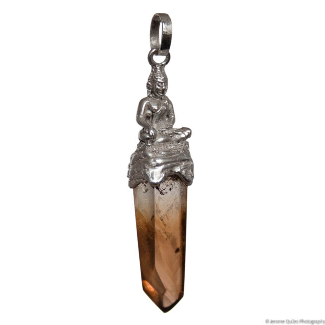 Pendentif Citrine Bouddha Argent – Image 2