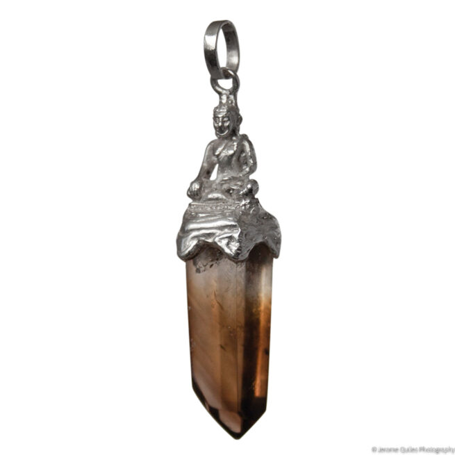 Pendentif Citrine Bouddha Argent – Image 3