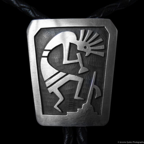 Silver Kokopelli Bolo-Tie