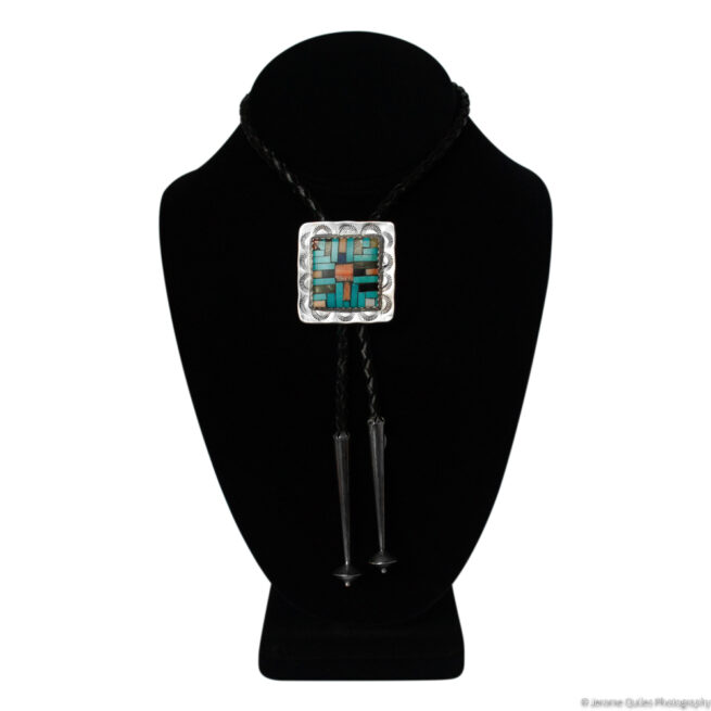 Square Mosaic Bolo Tie - Image 2